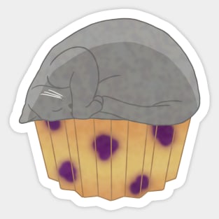 Russian Blue Berry Muffin Sticker